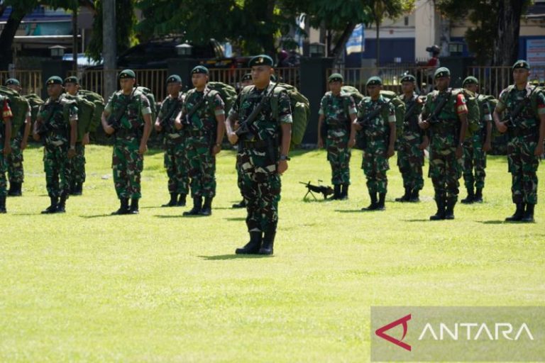 Pangdam Kasuari Menyambut Prajurit Yonif Rk Vys Purnatugas Satgas