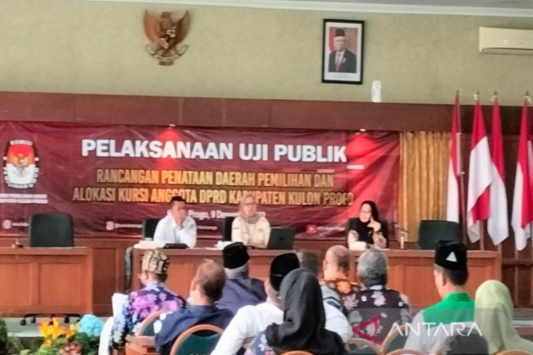 KPU Kulon Progo Uji Publik Tiga Rancangan Dapil Pemilu 2024