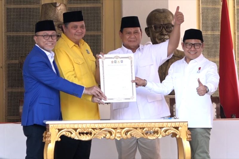 Golkar Dan PAN Resmi Deklarasikan Prabowo Capres 2024