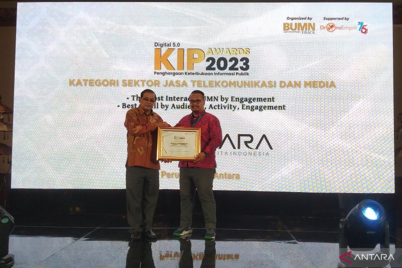 ANTARA Raih Penghargaan Keterbukaan Informasi Publik 2023