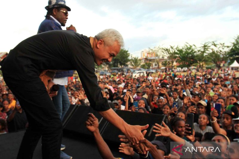 Ganjar Pranowo Hadiri Deklarasi Dukungan Ganjar Mahfud Di Papua