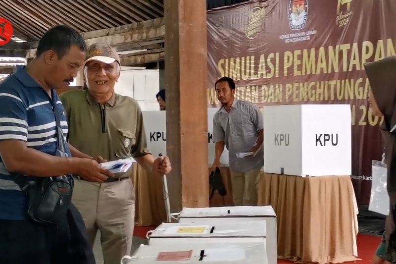 KPU Solo Gelar Simulasi Pemantapan Pemilu 2024