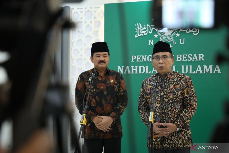 Hadi Tjahjanto Sowan Perdana Ke PBNU Sebagai Menko Polhukam